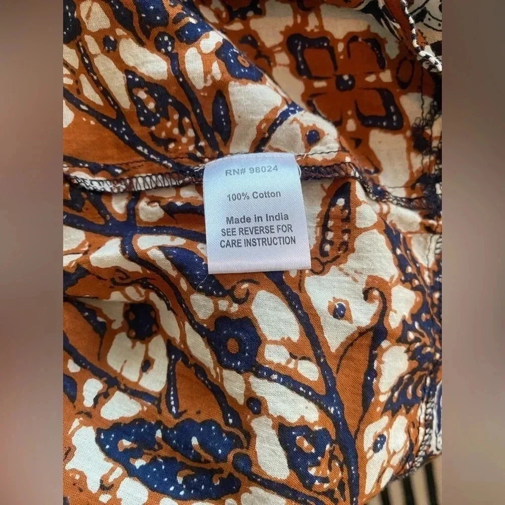 Love the Label Anthropologie Mirabelle Ruffled Maxi Dress Brown Size Medium